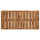 vidaXL Dohányzóasztal Természetes és Fekete 50 x 100,5 x 45 cm