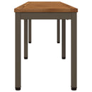 vidaXL Kerti pad 161 x 35 x 45 cm Tömör Akácfa Természetes és Kávé