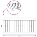 vidaXL Asztallap 60,5 x 30 x 2 cm Négyszögletes Tömör Akácfa