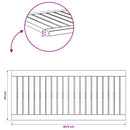 vidaXL Asztallap 80,5 x 35 x 2 cm Négyszögletes Tömör Akácfa