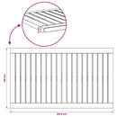vidaXL Asztallap 80,5 x 47 x 2 cm Négyszögletes Tömör Akácfa