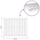 vidaXL Asztallap 60,5 x 49 x 2 cm Négyszögletes Tömör Akácfa