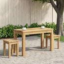 vidaXL Dohányzóasztal Fehér 60,5 x 30 x 36 cm Tömör Akácfa