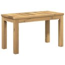 vidaXL Dohányzóasztal Fehér 60,5 x 30 x 36 cm Tömör Akácfa