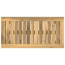 vidaXL Dohányzóasztal Fehér 60,5 x 30 x 36 cm Tömör Akácfa