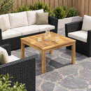 vidaXL Dohányzóasztal LAREN Fehérre festett 60 x 60,5 x 36 cm
