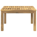 vidaXL Dohányzóasztal Fehér 60 x 60,5 x 36 cm Tömör Akácfa