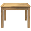vidaXL Dohányzóasztal Fehér 60 x 60,5 x 36 cm Tömör Akácfa