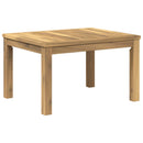 vidaXL Dohányzóasztal Fehér 50 x 60,5 x 36 cm Tömör Akácfa