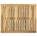 vidaXL Dohányzóasztal Fehér 50 x 60,5 x 36 cm Tömör Akácfa