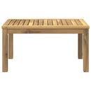 vidaXL Dohányzóasztal Fehér 50 x 68,5 x 36 cm Tömör Akácfa