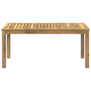 vidaXL Dohányzóasztal Fehér 50 x 100,5 x 45 cm Tömör Akácfa