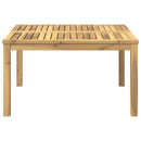 vidaXL Dohányzóasztal Fehér 80 x 80,5 x 45 cm Tömör Akácfa