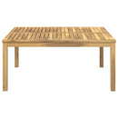 vidaXL Dohányzóasztal Fehér 100 x 100,5 x 45 cm Tömör Akácfa