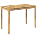 vidaXL Kerti étkezőasztal LAREN Fehérre festett 108,5 x 55 x 75 cm