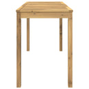 vidaXL Kerti étkezőasztal LAREN Fehérre festett 108,5 x 55 x 75 cm