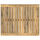 vidaXL Dohányzóasztal Fehér és Fekete 50 x 60,5 x 36 cm Tömör Akácfa
