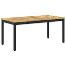 vidaXL Dohányzóasztal Fehér és Fekete 50 x 100,5 x 45 cm Tömör Akácfa
