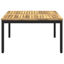 vidaXL Dohányzóasztal Fehér és Fekete 80 x 80,5 x 45 cm Tömör Akácfa