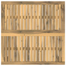 vidaXL Dohányzóasztal Fehér és Fekete 80 x 80,5 x 45 cm Tömör Akácfa