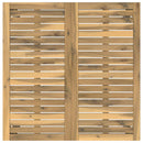 vidaXL Kerti étkezőasztal Fehér 80 x 80,5 x 75 cm Tömör Akácfa