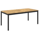 vidaXL Kerti étkezőasztal Fehér és Fekete 147 x 88,5 x 75 cm