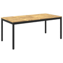 vidaXL Kerti étkezőasztal Fehér és Fekete 180 x 88,5 x 75 cm
