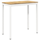 vidaXL Kerti Bár Asztal Fehér 108,5 x 55 x 105 cm Tömör Akácfa