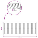 vidaXL Asztallap 100,5 x 40 x 2 cm Négyszögletes Tömör Akácfa Fehér