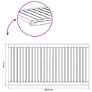 vidaXL Asztallap 108,5 x 55 x 2 cm Négyszögletes Tömör Akácfa Fehér