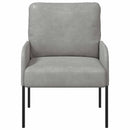 vidaXL Kanapék párnával 55cm Világosszürke Furnér