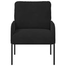 vidaXL Kanapék párnával 55cm Fekete Furnér