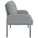 vidaXL Kanapék párnával 110cm Világosszürke Furnér