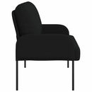vidaXL Kanapék párnával 110cm Fekete Furnér