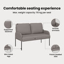 vidaXL Kanapék párnával 110cm Tópszínű Furnér