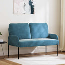 vidaXL Kanapék párnával 110cm Kék Furnér