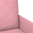 vidaXL Kanapék párnával 110cm Rózsaszín Furnér