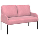 vidaXL Kanapék párnával 110cm Rózsaszín Furnér