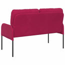 vidaXL Kanapék párnával 110cm Bordó Furnér