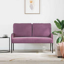 vidaXL Kanapék párnával 110cm Lila Furnér