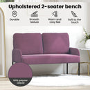 vidaXL Kanapék párnával 110cm Lila Furnér