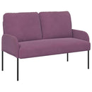 vidaXL Kanapék párnával 110cm Lila Furnér