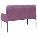 vidaXL Kanapék párnával 110cm Lila Furnér