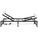 vidaXL Elektromosan Állítható Ágykeret Fekete 90 x 190 cm Acél