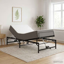 vidaXL Elektromosan Állítható Ágykeret Fekete 100 x 190 cm Acél