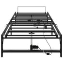 vidaXL Elektromosan Állítható Ágykeret Fekete 107 x 200 cm Acél