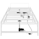 vidaXL Elektromosan Állítható Ágykeret Fehér 100 x 200 cm Acél