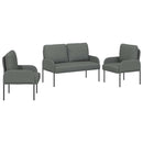 vidaXL Ülőgarnitúrák 3 pcs Sötétszürke 115 x 56 x 80 cm Furnér