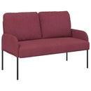 vidaXL Ülőgarnitúrák párnával 3 pcs Bordó 115 x 56 x 80 cm Furnér