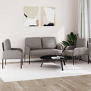 vidaXL Ülőgarnitúrák párnával 3 pcs Tópszínű 115 x 56 x 80 cm Furnér